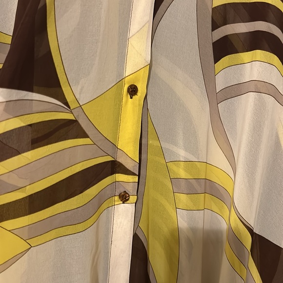 Zara Chiffon Button Down Kaftan Size M NWT - Picture 3 of 7